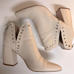 Beige Ankle Booties